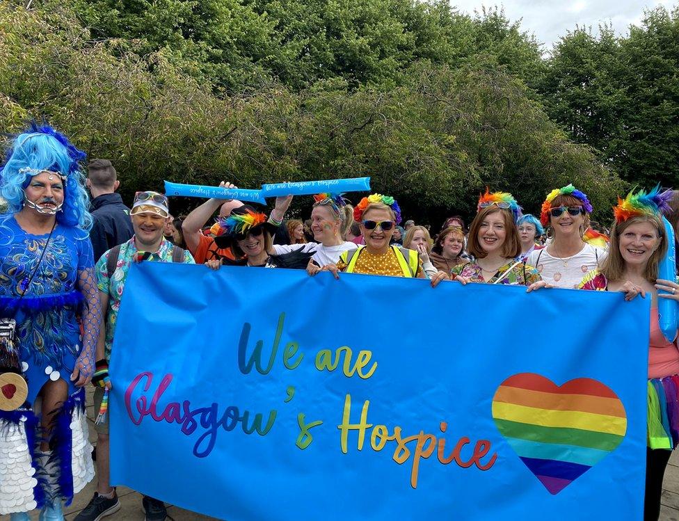 Staff from the Prince and Princess of Wales Hospice in Glasgow