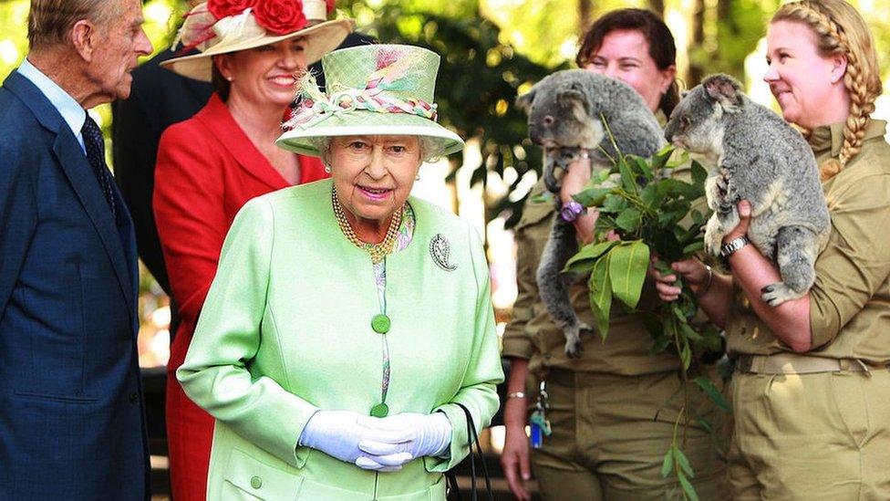 The Queen during her last visit to Australia in 2011