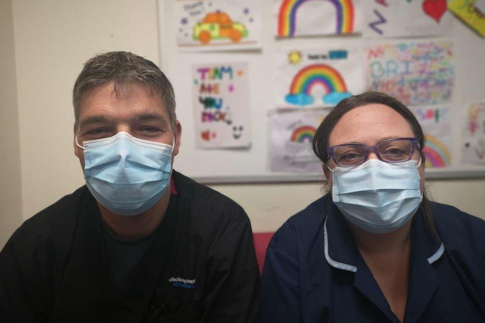 A&E Consultant David Greenhorn and Sister Emma Clinton