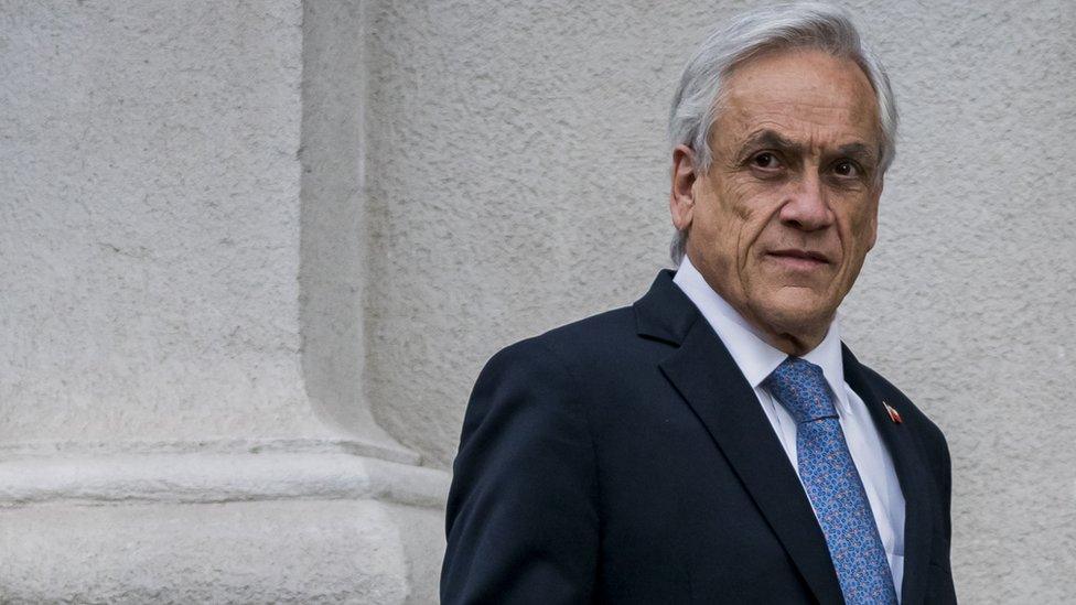 President of Chile Sebastián Piñera at the La Moneda Palace on 4 September 2019