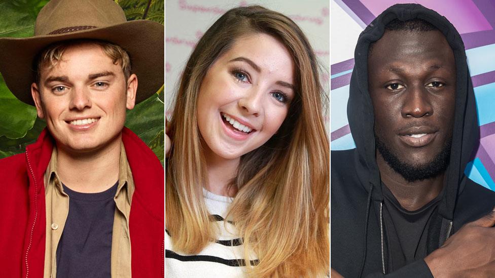 Jack Maynard, Zoella and Stormzy