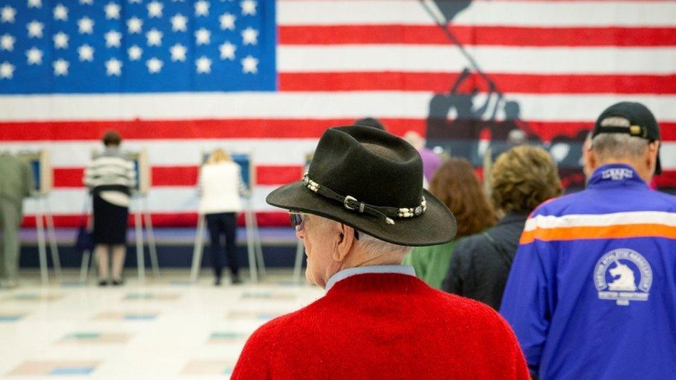 Voters cast their ballots in state and local elections in Virginia