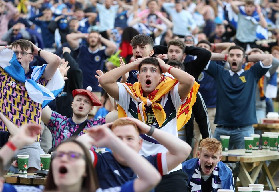 Fans at Glasgow Green