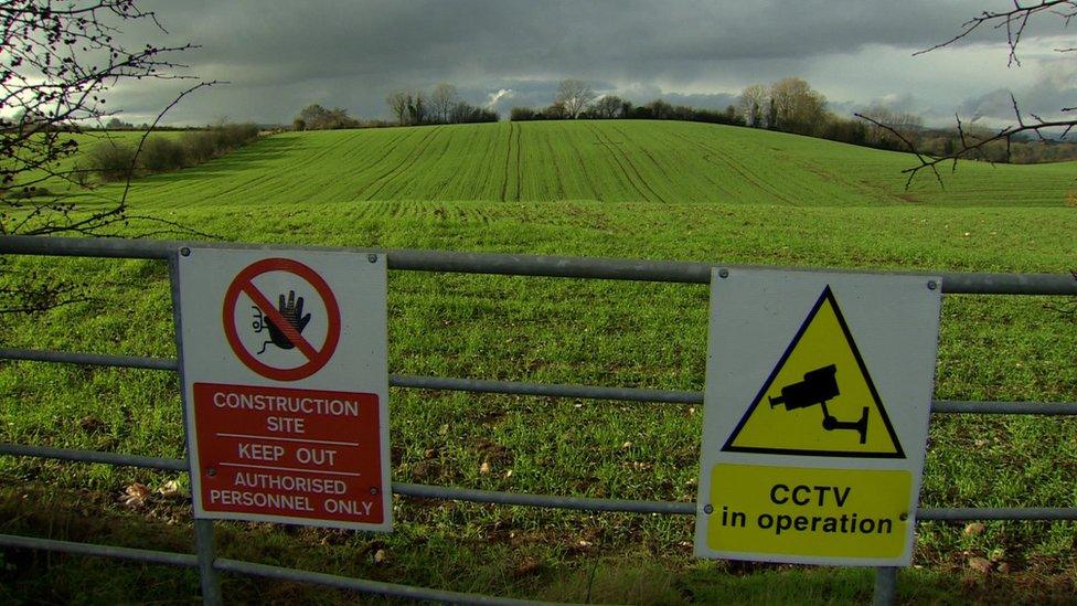 The site of the planned police, fire and prison services training college at Desertcreat near Cookstown