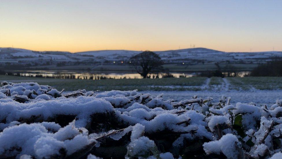 Snowy landscape in the north west