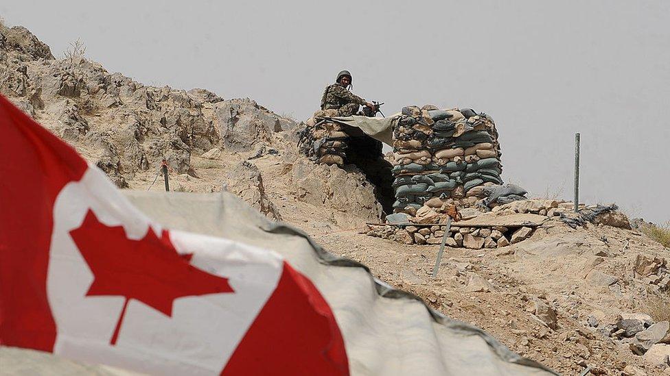 Canadian base in Kandahar in 2011