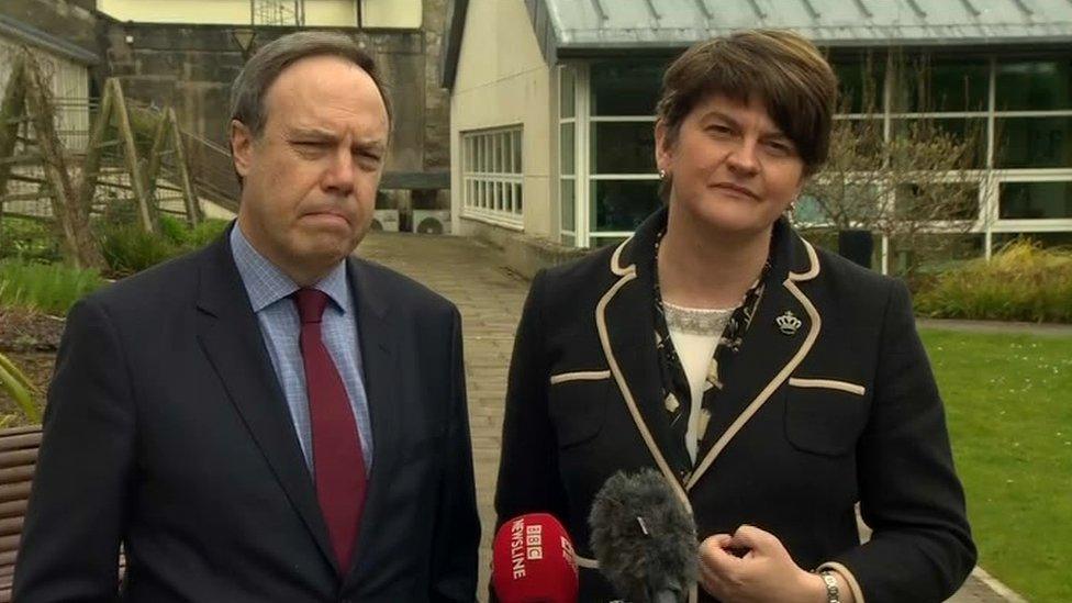 Nigel Dodds and Arlene Foster