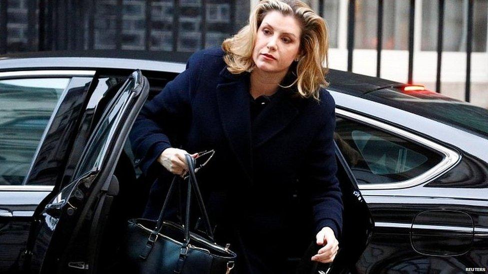 International Development Secretary Penny Mordaunt arriving at Downing Street