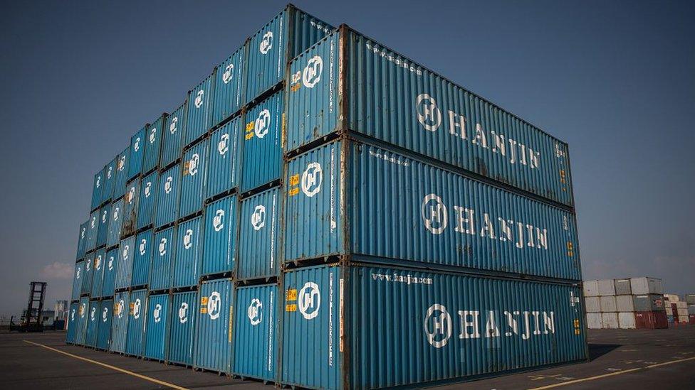 Hanjin containers