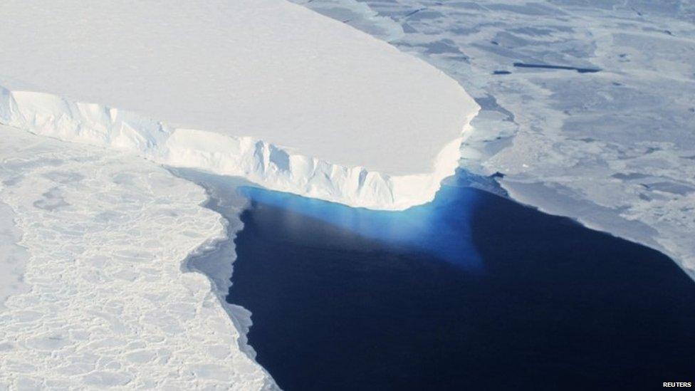 The Thwaites Glacier in Antarctica