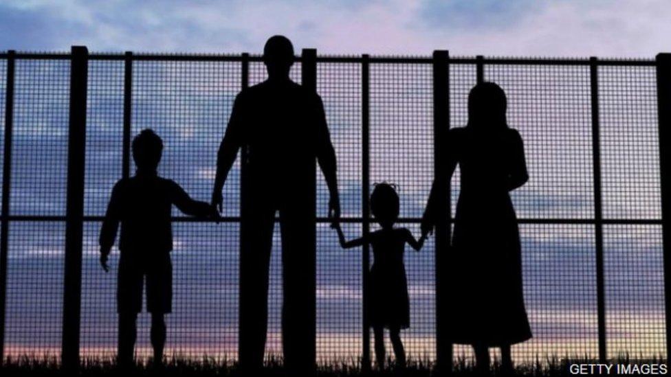 Family silhouette