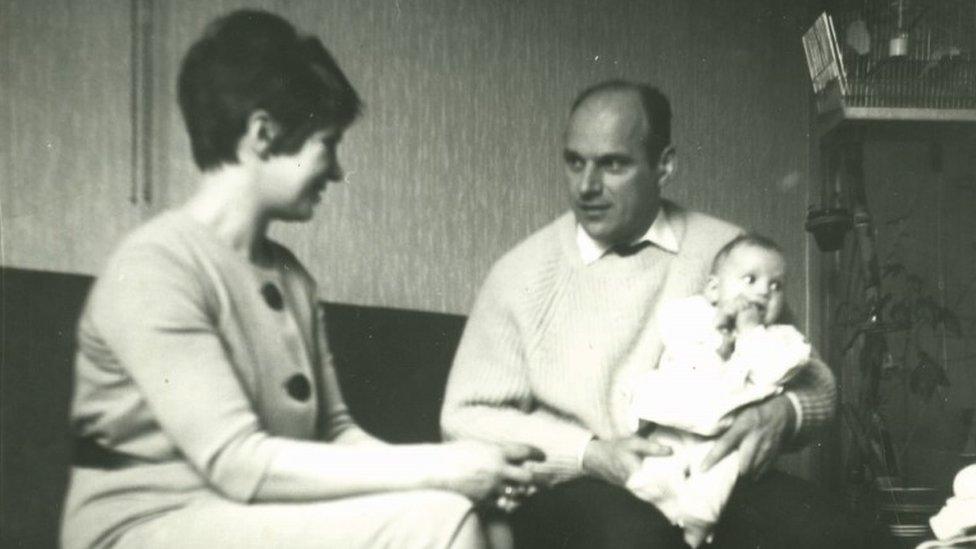 Astrid in 1966 with Stien and Willem Sr