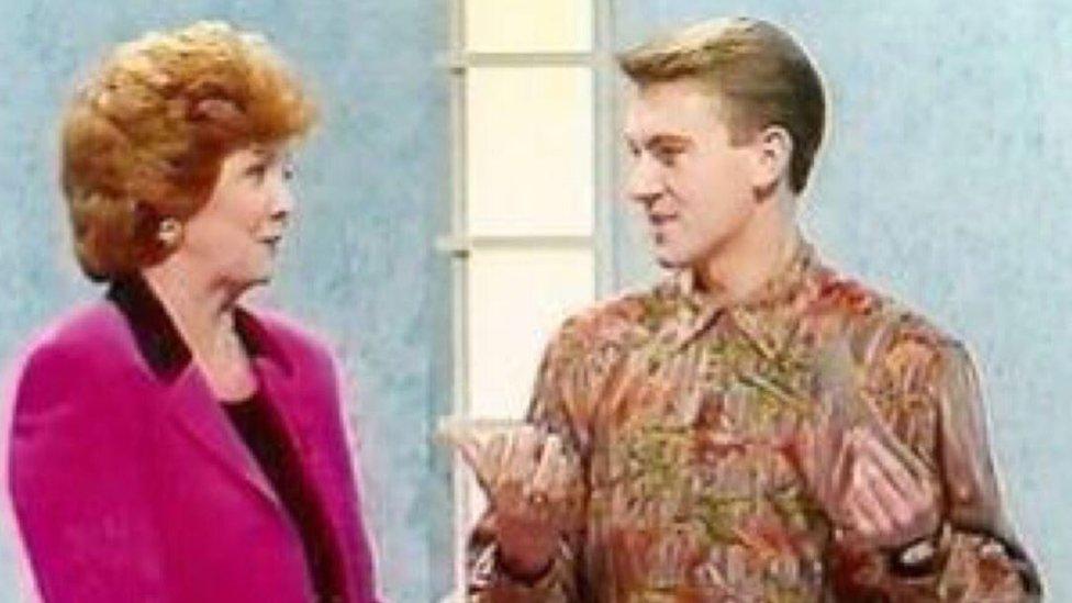 Howard Griffiths with Cilla Black on Blind Date in 1992