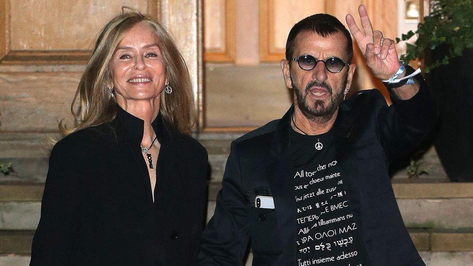 Ringo Starr and his wife Barbara Bach