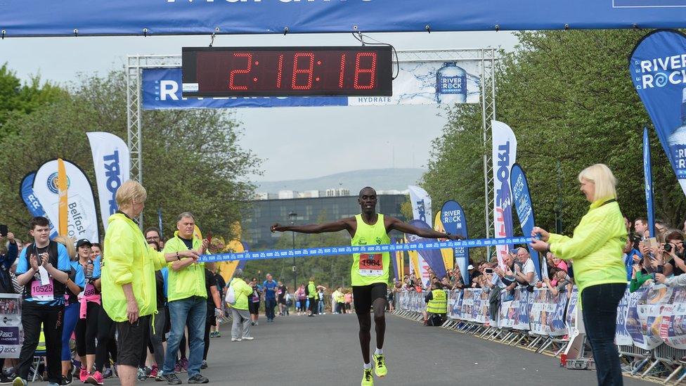 Eric Koech has won the 37th annual Belfast City Marathon