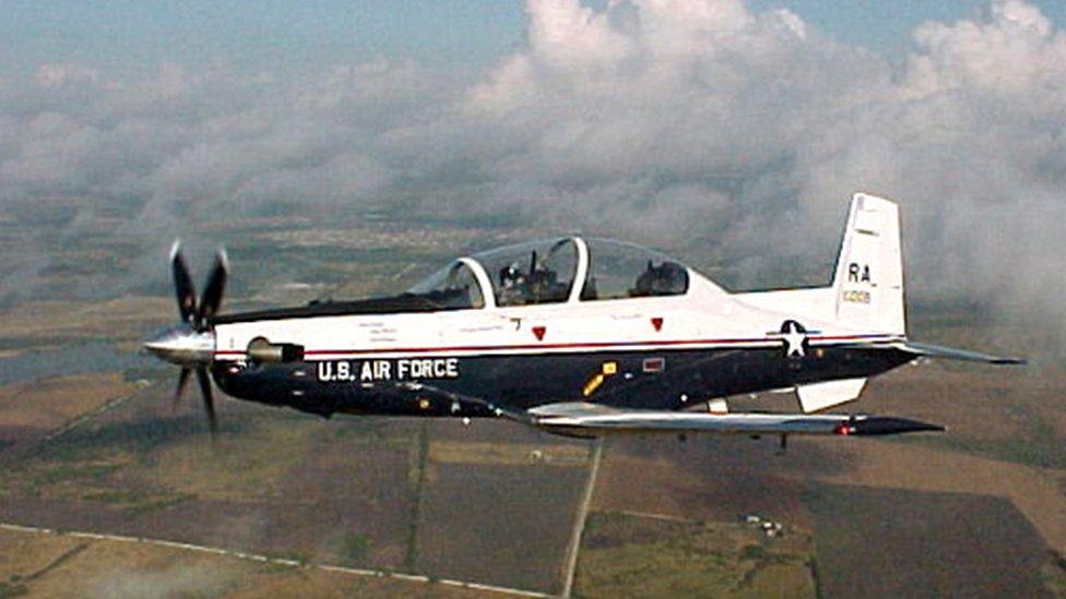 A US Air Force T-6 II