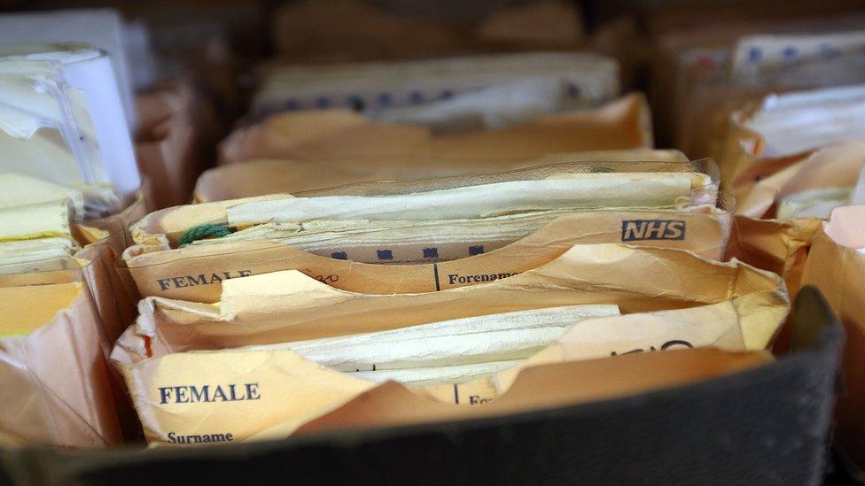 Generic image of NHS patient records