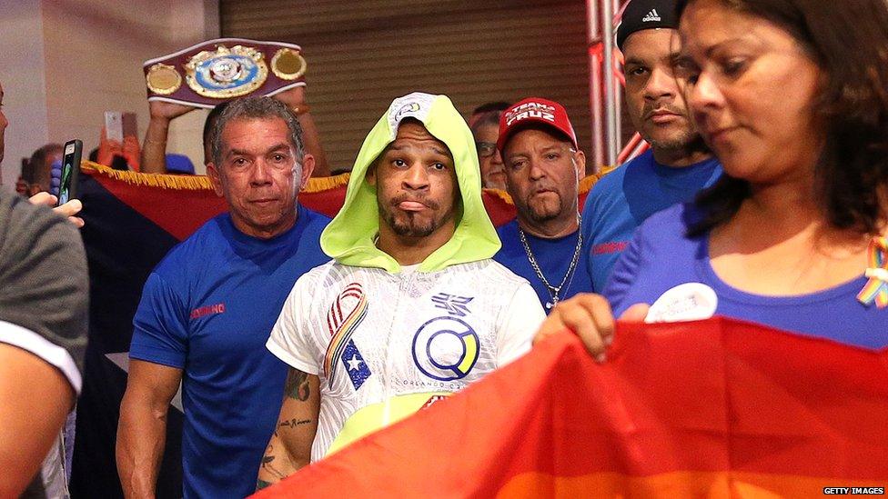 Orlando Cruz getting ready for a fight