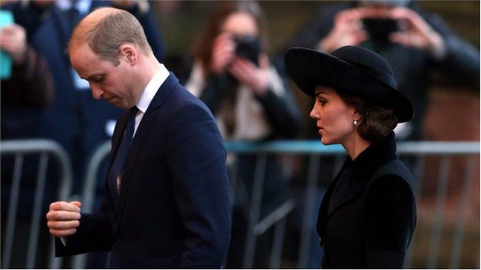 The Duke and Duchess of Cambridge arrive at Chester Cathedral