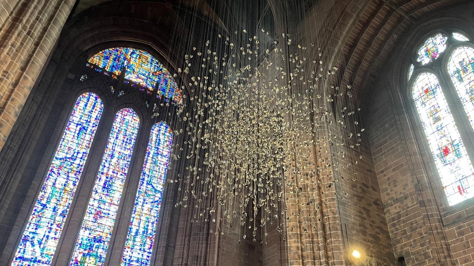 Coalescence sculpture in Liverpool Cathedral