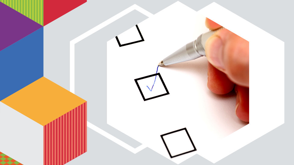Tick on ballot paper graphic