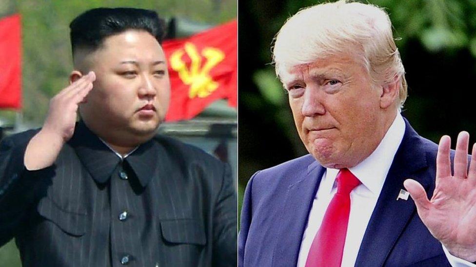 Kim Jong-Un and Donald Trump