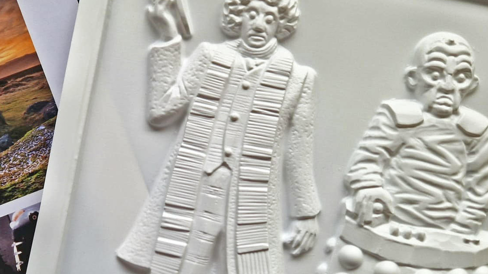 Tactile image of Doctor Who star Tom Baker