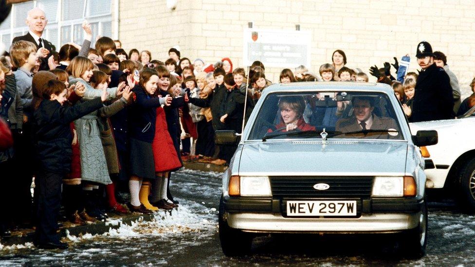 Princess Diana driving car