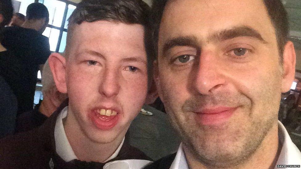 David Church with Ronnie O'Sullivan