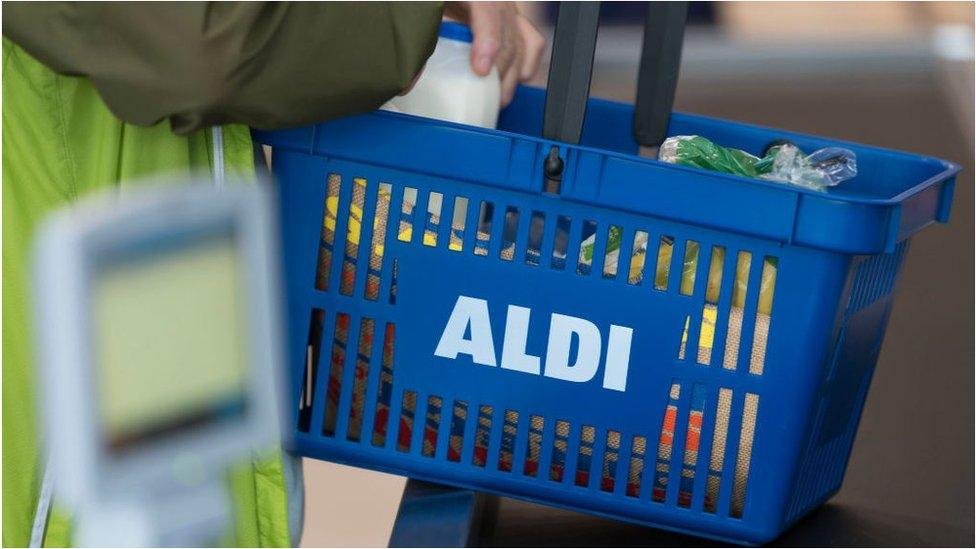 Aldi shopping basket