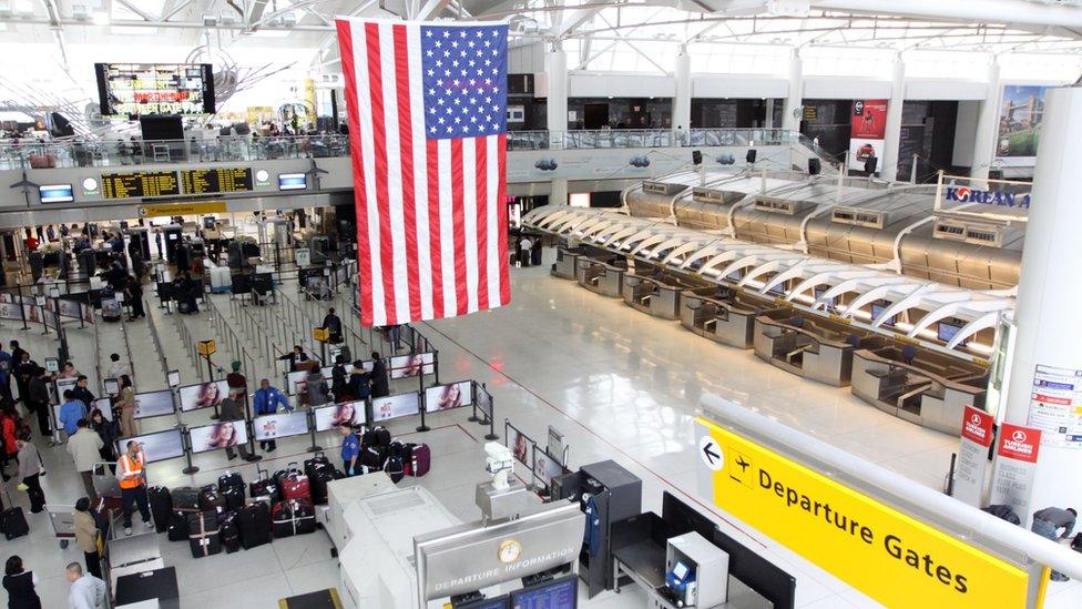 Inside of JFK airport