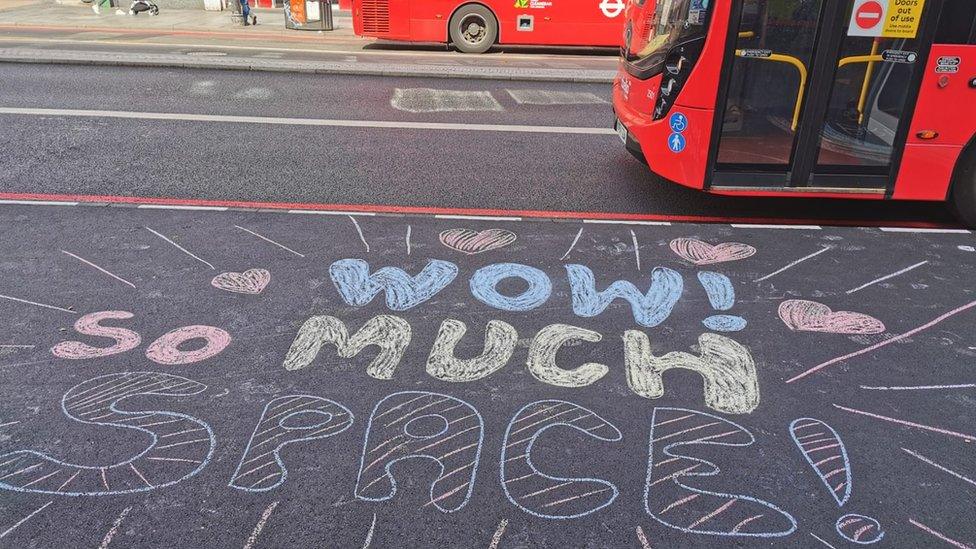 Widened pavements in London this week were welcomed by a walking campaign group and residents