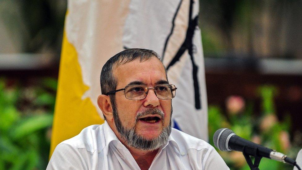 Rodrigo Londono, aka Timochenko - leader of Colombia's rebel group FARC