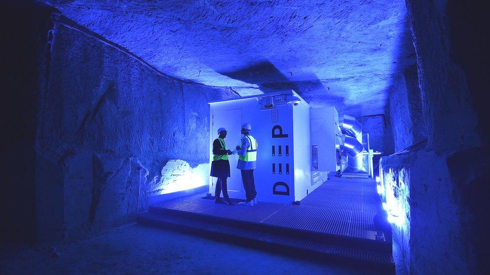 A underground data centre in France