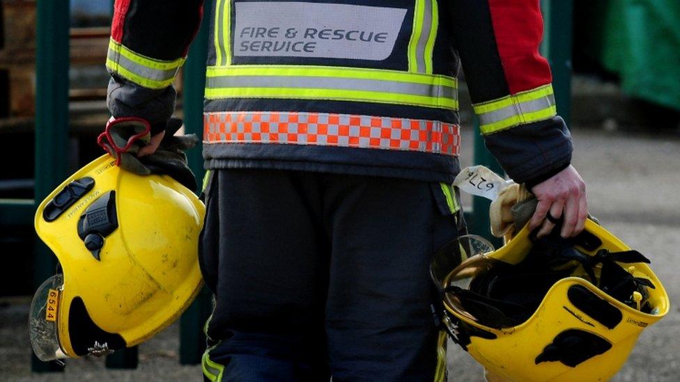 A firefighter at an incident