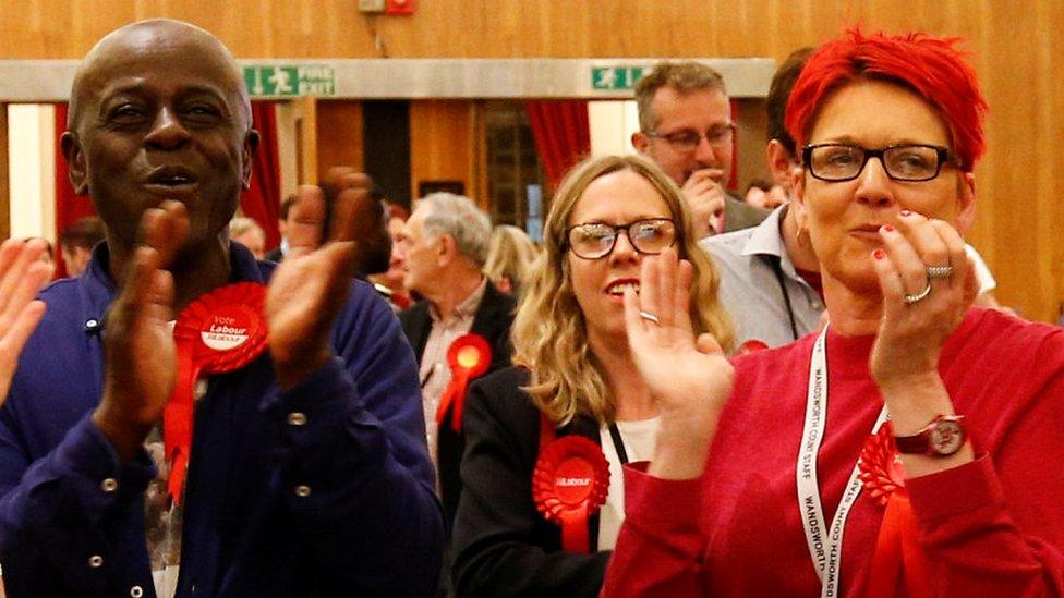 Labour supporters in Wandsworth