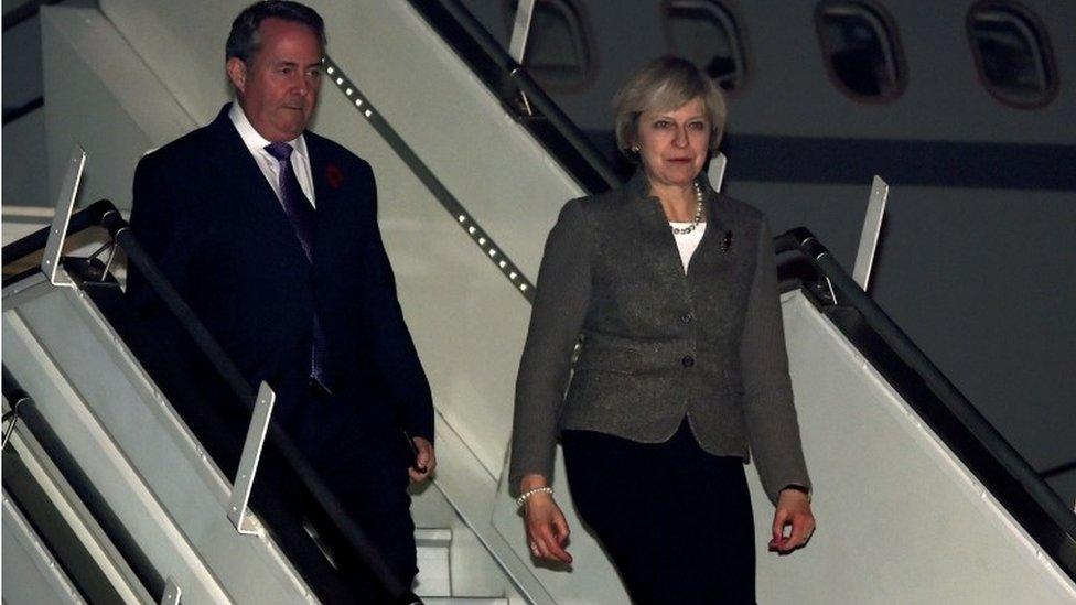 Theresa May and Liam Fox