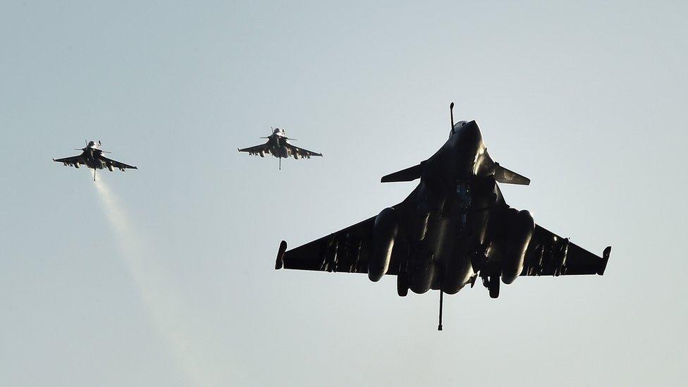 French Rafale fighter aircraft