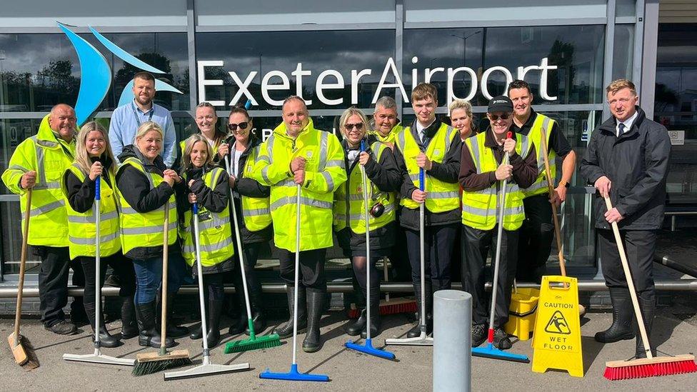 Exeter Airport staff