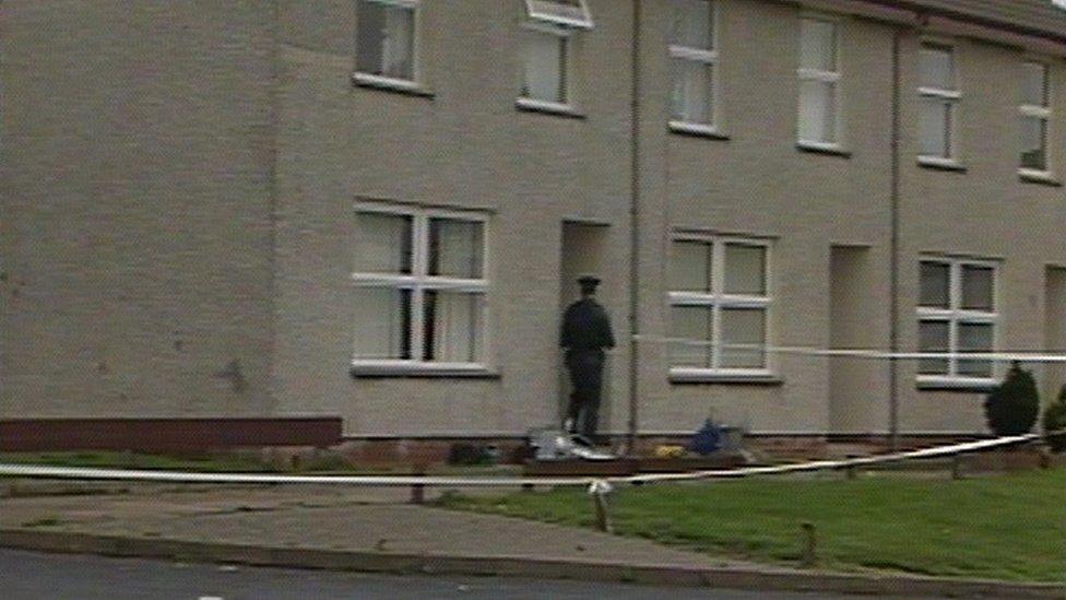 A police cordon was set up after the shooting in August 1989