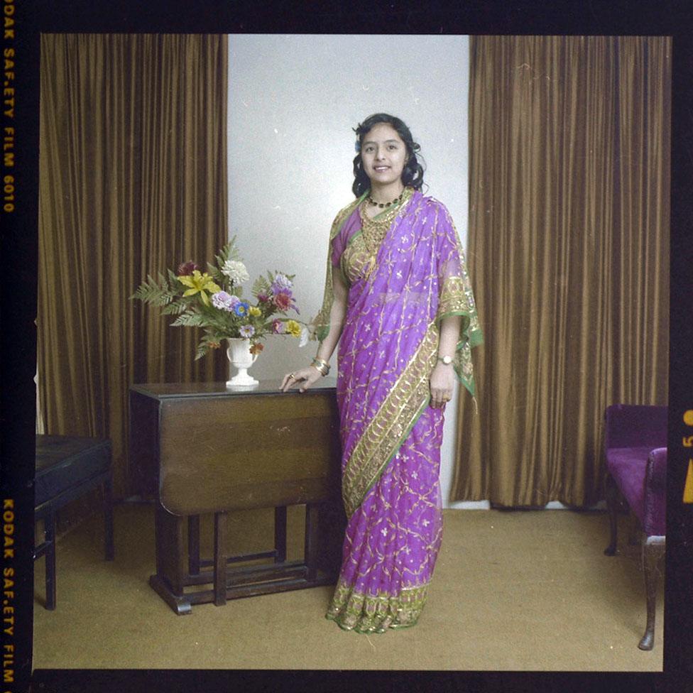 Woman in sari