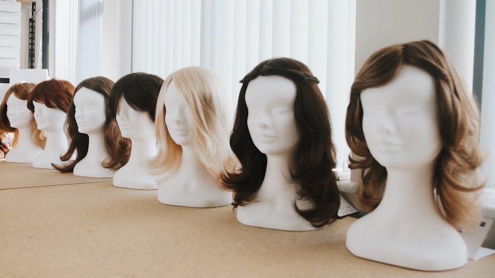 A selection of wigs