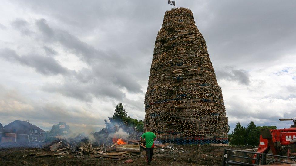 Ballymacash bonfire Lisburn