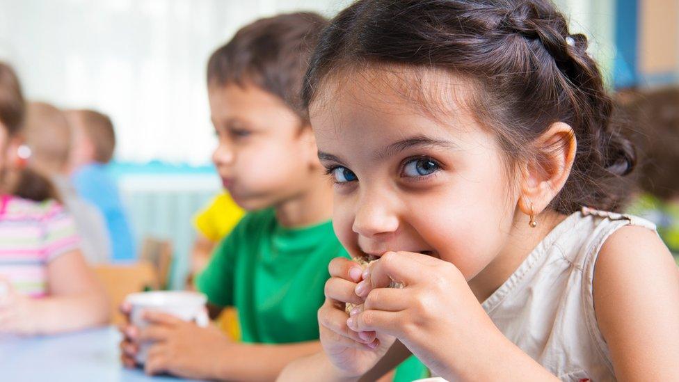 Picture of children eating