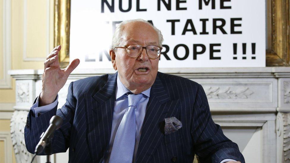 File photo of FN founder Jean-Marie Le Pen taken on November 20, 2015