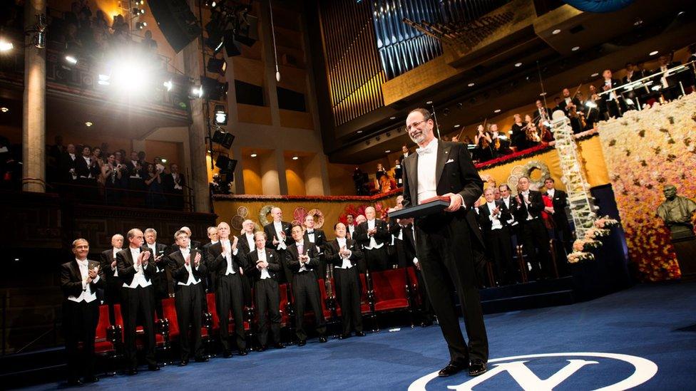 Alvin Roth being awarded the Nobel Prizes