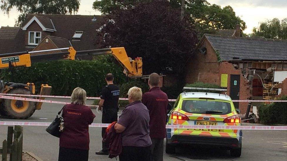 Scene at Cotgrave supermarket