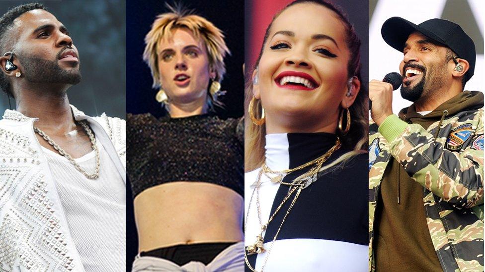 Jason Derulo, MØ, Rita Ora and Craig David