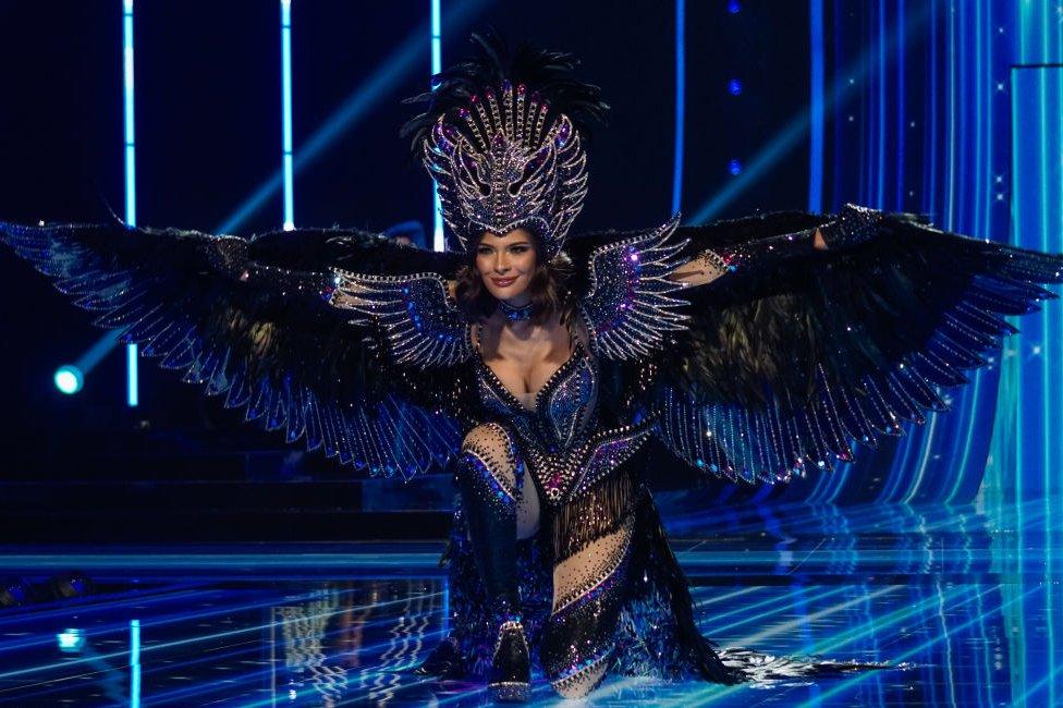 Miss Nicaragua Sheynnis Palacios during the 72nd Miss Universe Competition National Costume Show on November 16, 2023 in San Salvador, El Salvador.