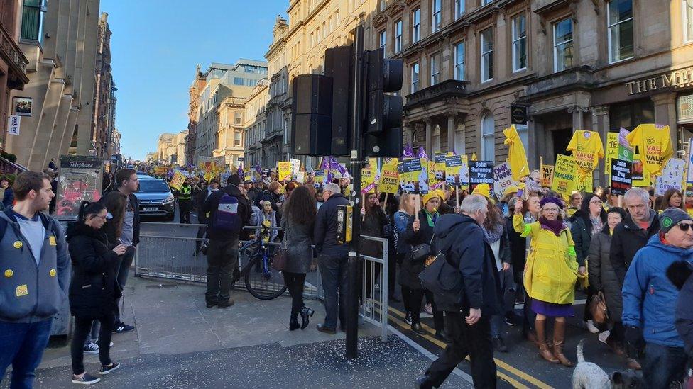 EIS march in Glasgow